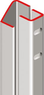 cornières anti-pinces pour une porte d'entrée simple