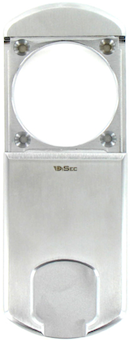 cylindre protégé par un cache déverrouillé à l'aide d'un badge